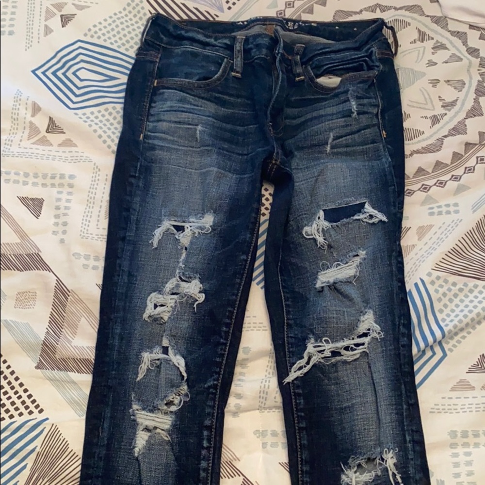 American Eagle ripped jeans